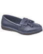 BLAIR Womens's Shoes Dr. Max Leather Kiltie Tassel Loafers (Navy) - x2