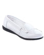 BLAIR Women’s Dr. Max Leather Loafers (White) - x2