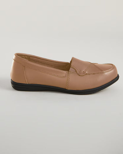 BLAIR Women’s Dr. Max Leather Loafers (Camel) - x2