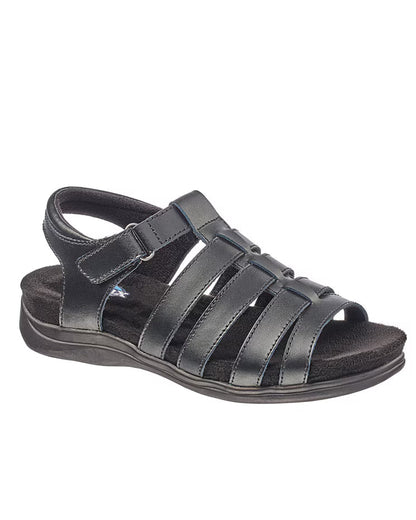 BLAIR Haband Women’s Dr. Max Leather T-Strap Sandals - x3