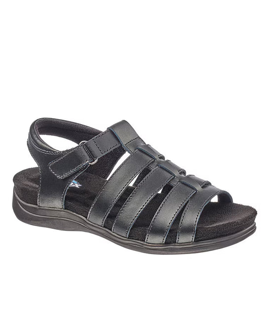 BLAIR Haband Women’s Dr. Max Leather T-Strap Sandals - x3