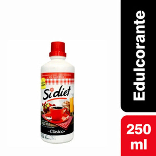 Pampa Direct SiDiet Edulcorante Clásico Classic Sweetner Zero Calories, 250 ml / 8.4 fl oz