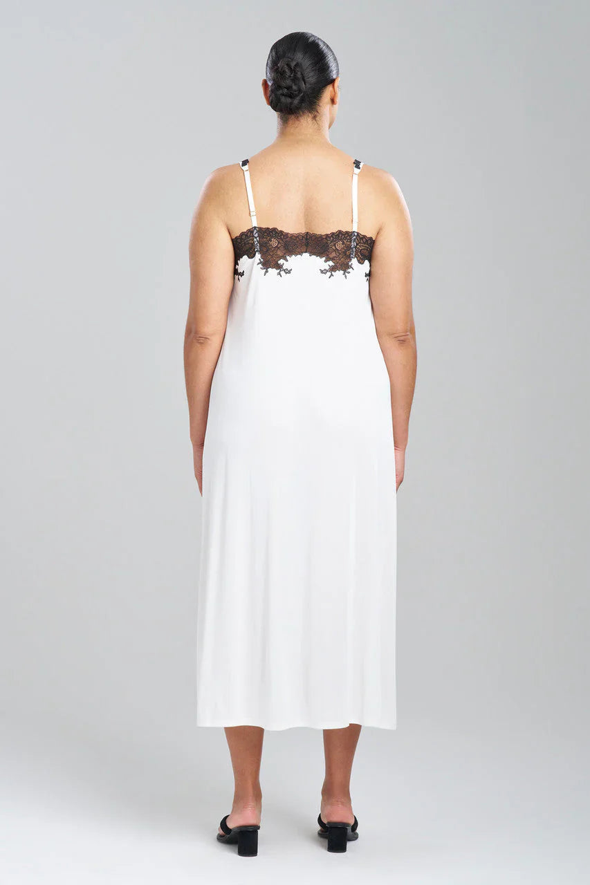 NATORI Enchant Lace Applique Slip Dress