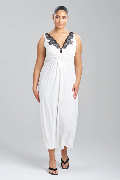 NATORI Enchant Lace Applique Slip Dress
