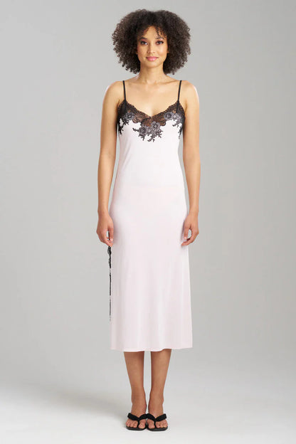 NATORI Enchant Lace Slit Slip Dress 1