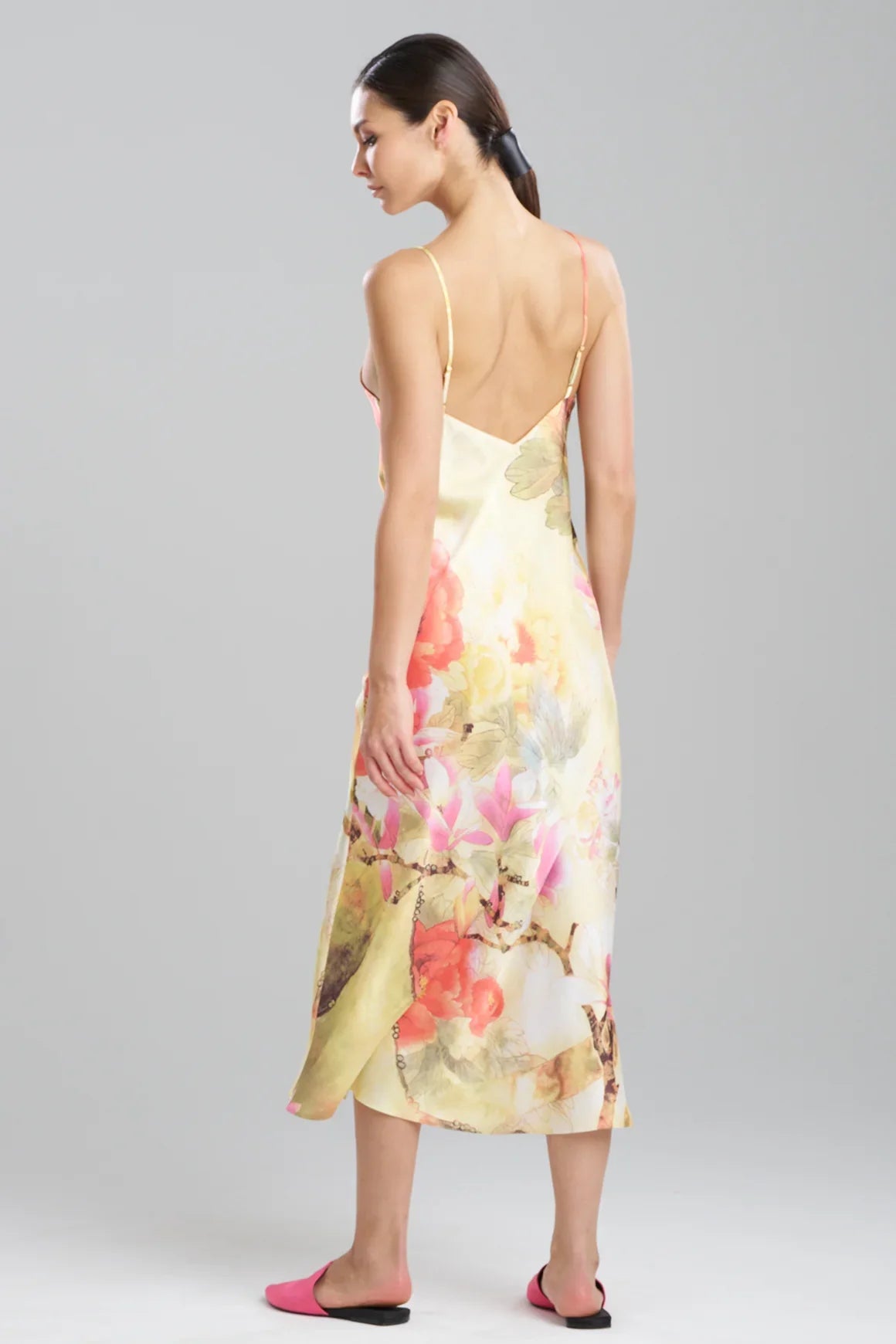 NATORI Floral Garden Slip Dress