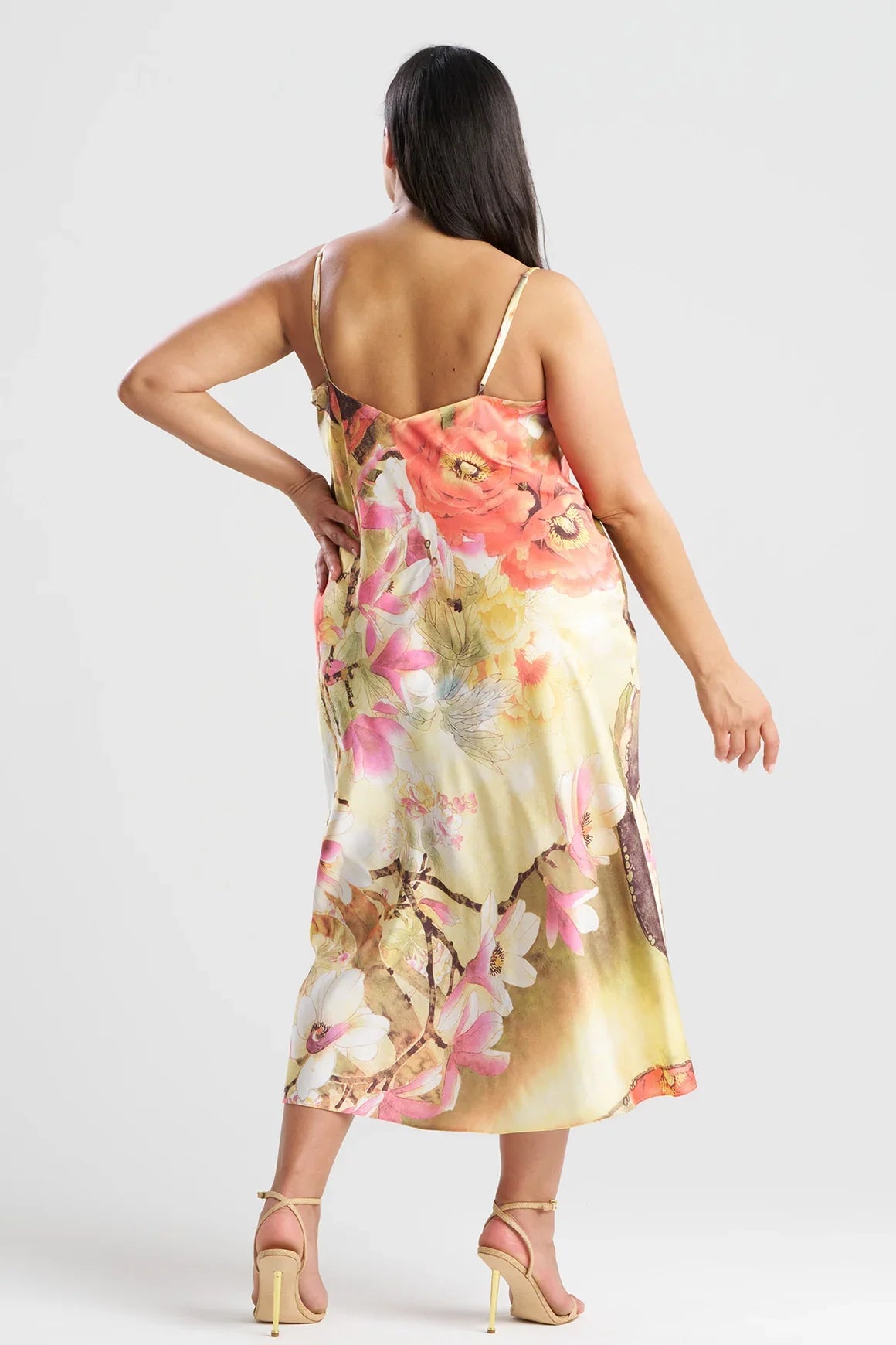 NATORI Floral Garden Slip Dress