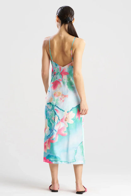 NATORI Floral Garden Slip Dress