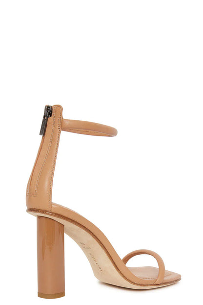 Natori Glow Nappa Leather Block Heel Sandal - Doe