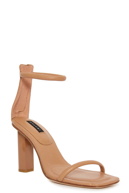 Natori Glow Nappa Leather Block Heel Sandal - Doe
