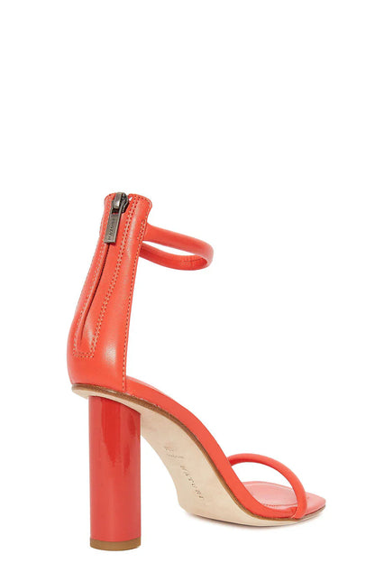 Natori Glow Nappa Leather Block Heel Sandal - Summer Red