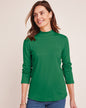 BLAIR Women's Tops Essential Knit Long Sleeve Mock Top 2 (Petite Short) - x5