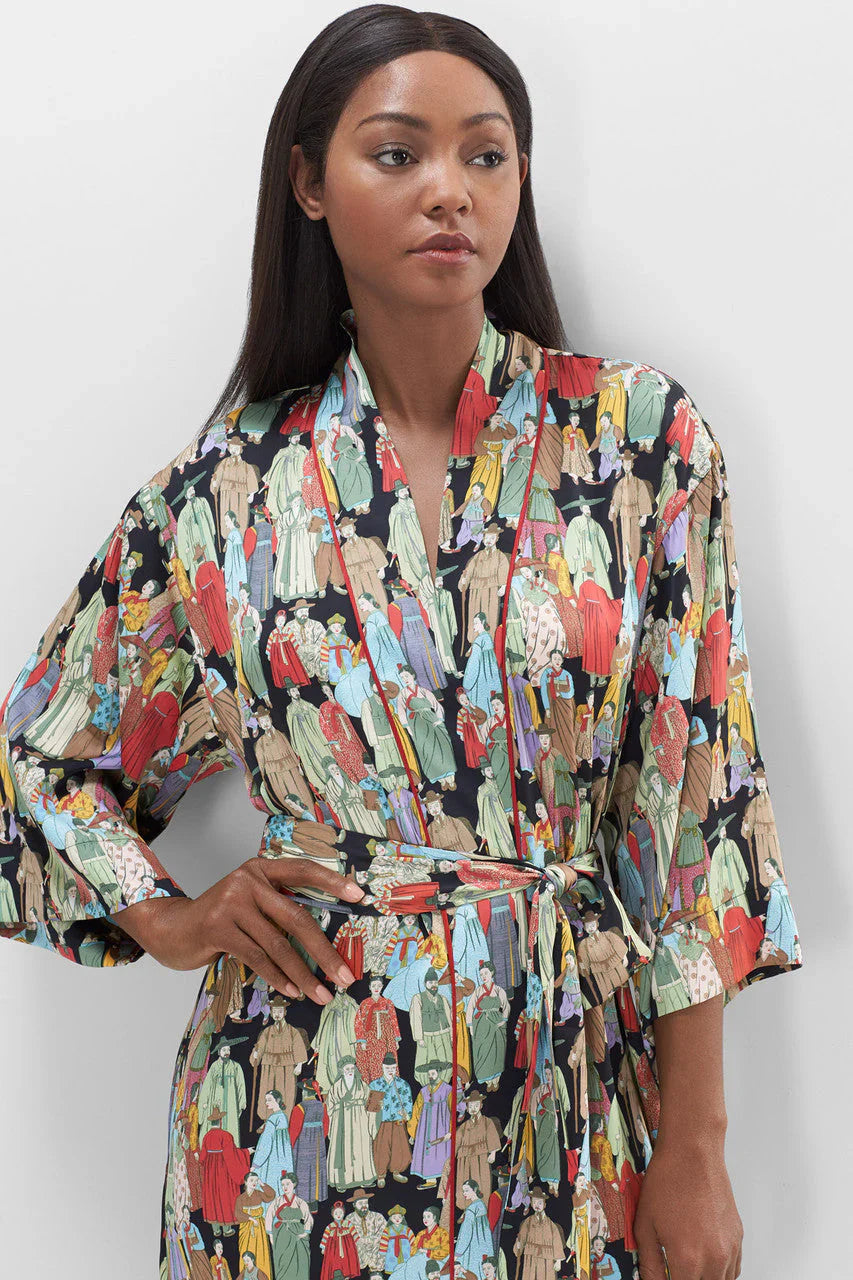 Natori Dynasty Robe - Black