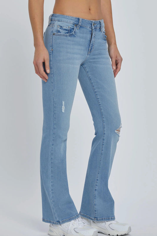 Ruby & Jenna Women's Mid Rise Flare