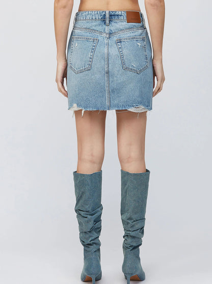 Ruby & Jenna Women's Denim Mini Skirt