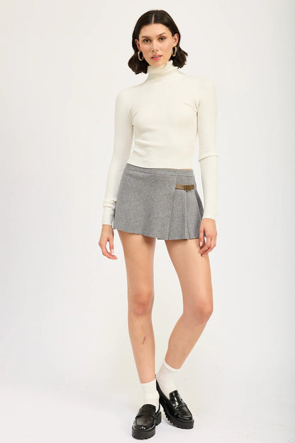 Ruby & Jenna Women's Pleated Mini Skort