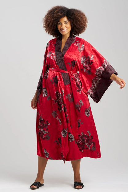 NATORI Imperial Dragon Jacquard Robe