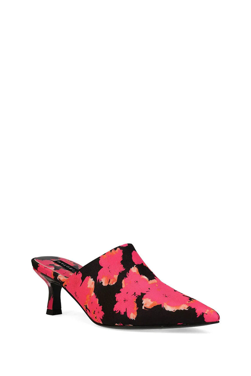 Natori Ine Suede Mule Heel - Pink/Orange