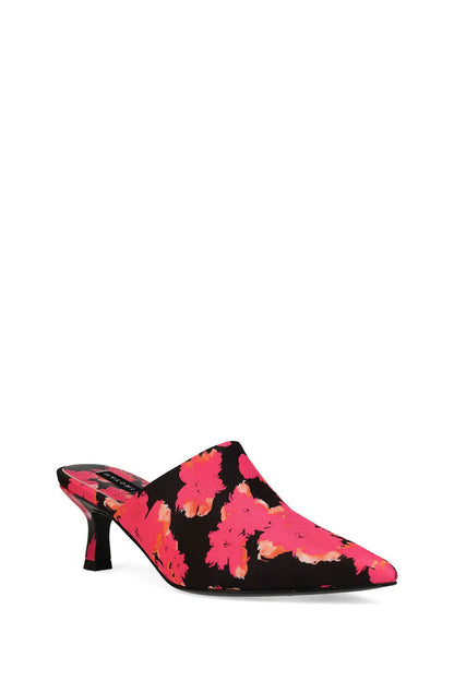 Natori Ine Suede Mule Heel - Pink/Orange