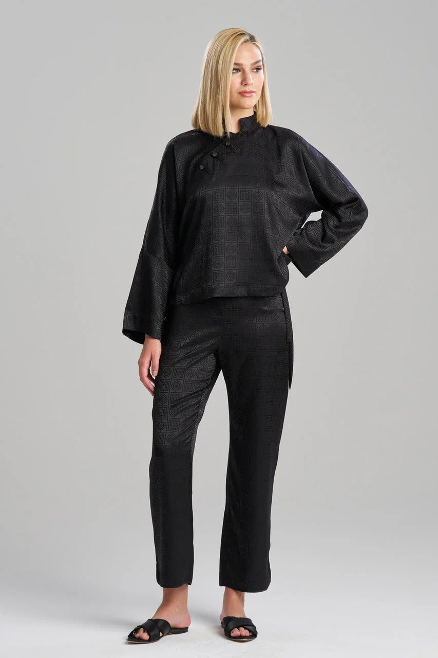 NATORI Infinity Jacquard Mandarin Button PJ