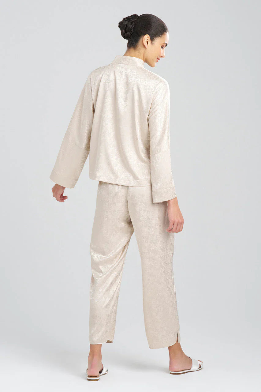 NATORI Infinity Jacquard Mandarin Button PJ