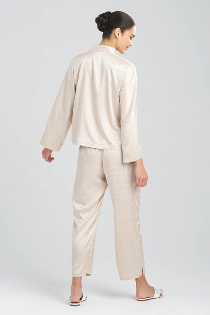 NATORI Infinity Jacquard Mandarin Button PJ