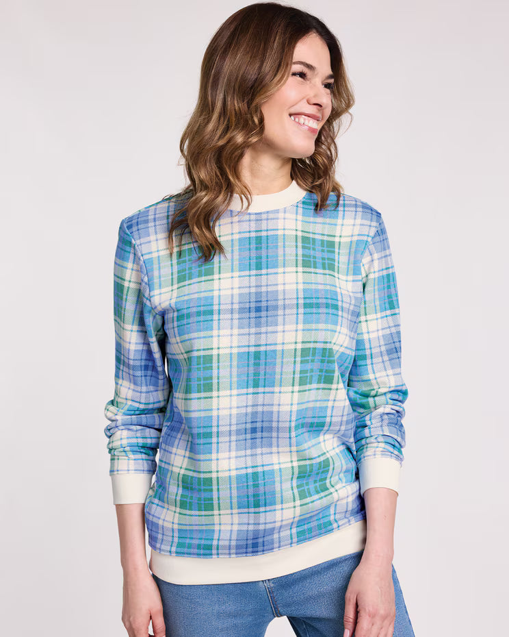 BLAIR Women’s Top Print Better-Than-Basic Fleece Sweatshirt 2 (Petite) - x4