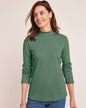 BLAIR Women's Tops Essential Knit Long Sleeve Mock Top 2 (Misses) - x5