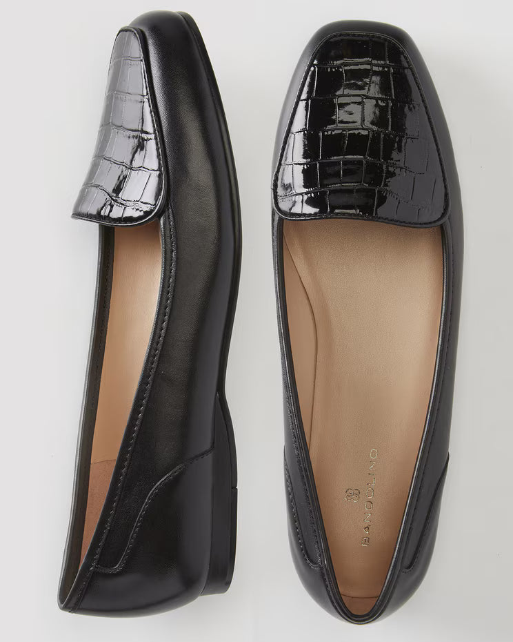 BLAIR Women’s Shoes Bandolino Liberty Loafers (Black Croc) - x2