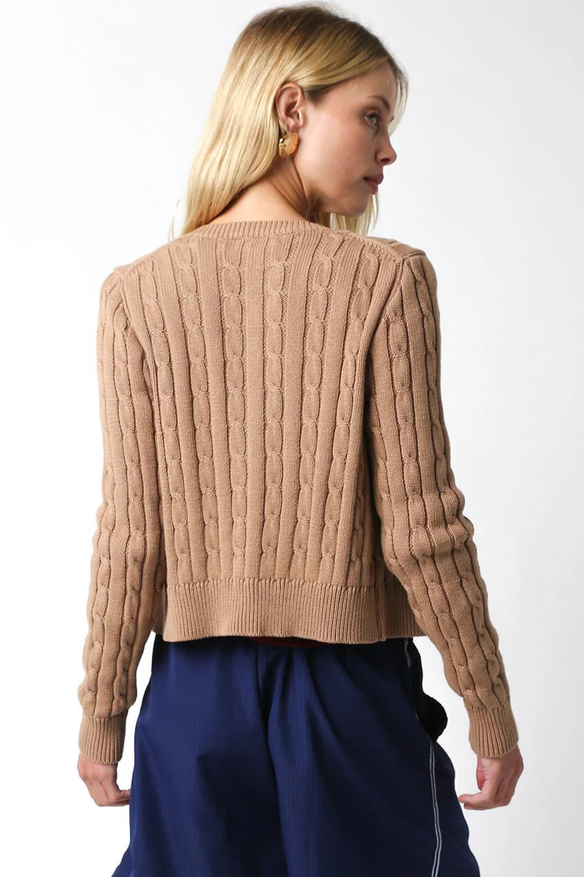 Ruby & Jenna Women's Buttondown Knit Cardigan