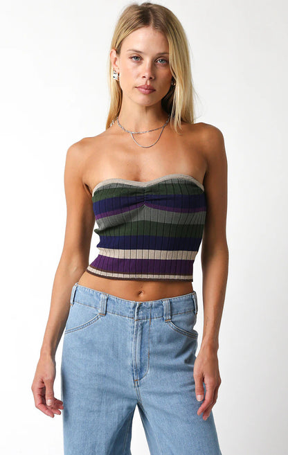 Ruby & Jenna Women's Rib Tube Top