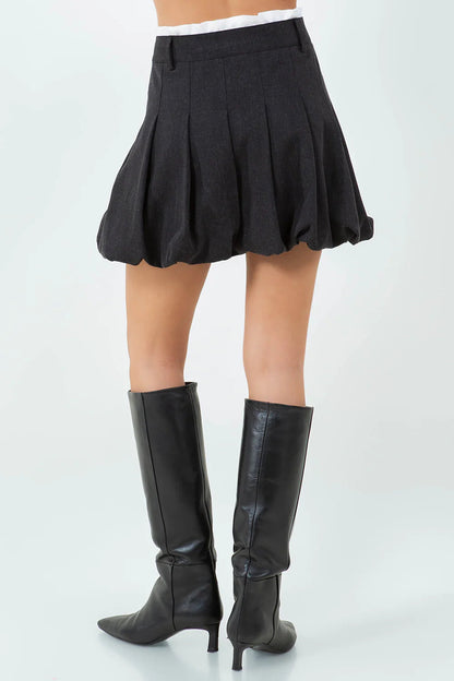 Ruby & Jenna Women's Balloon Mini Skirt