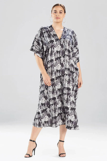 NATORI Dynasty Caftan - Black/Grey