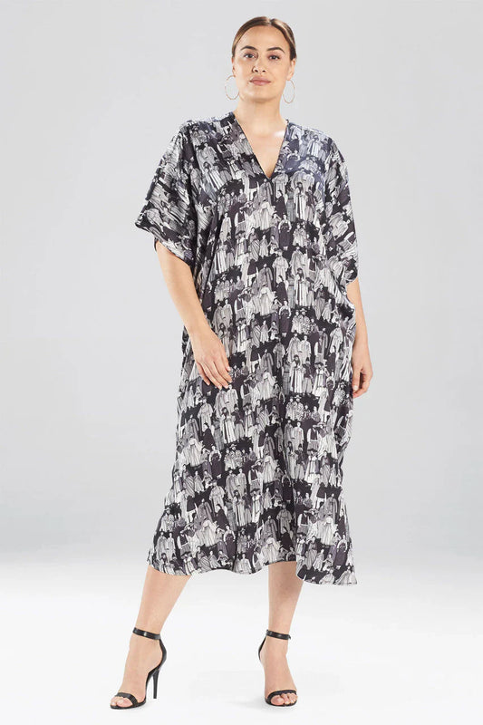 NATORI Dynasty Caftan - Black/Grey