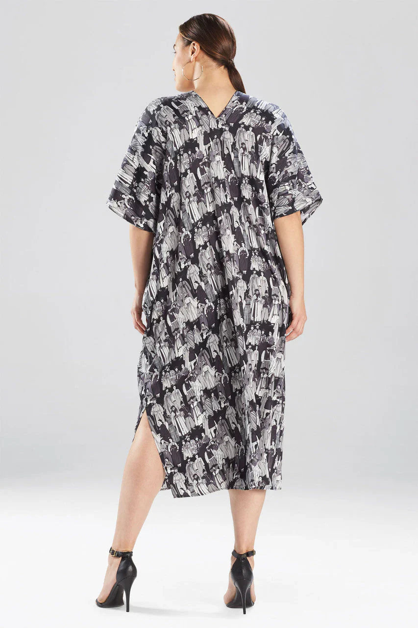 NATORI Dynasty Caftan - Black/Grey