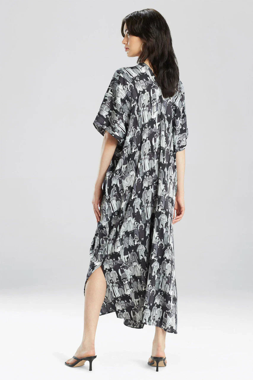 NATORI Dynasty Caftan - Black/Grey