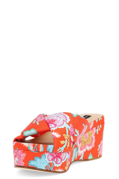 Natori Lanna Hinami Platform Thong Sandals - Orange