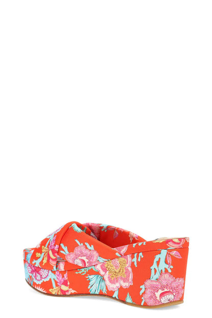 Natori Lanna Hinami Platform Thong Sandals - Orange