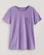 BLAIR Women’s Top Slub Knit Lace Pocket Top (Women Plus) - x3