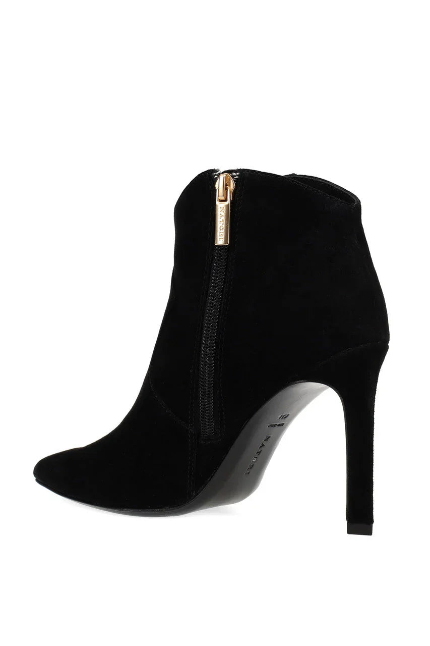 Natori Leiko Suede Heel Bootie - Black