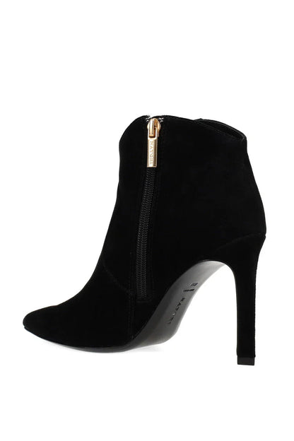 Natori Leiko Suede Heel Bootie - Black