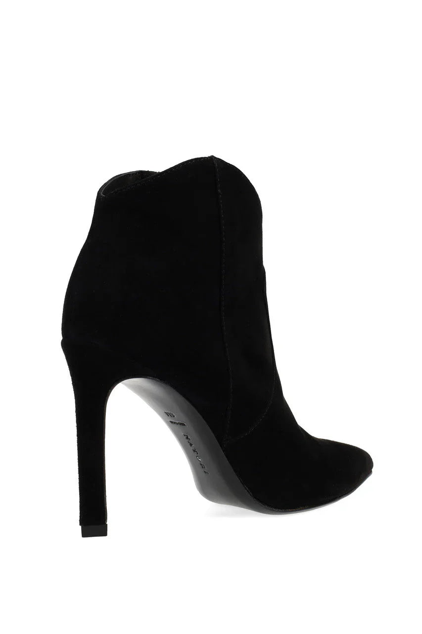 Natori Leiko Suede Heel Bootie - Black