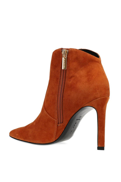 Natori Leiko Suede Heel Bootie - Cognac
