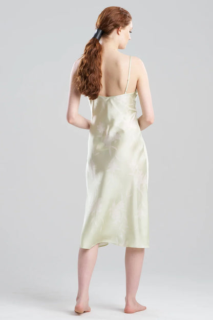 NATORI Lily Printed Satin Icon Slip Dress 2