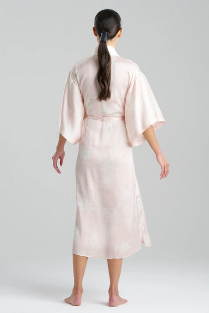 NATORI Lily Printed Satin Icon Robe