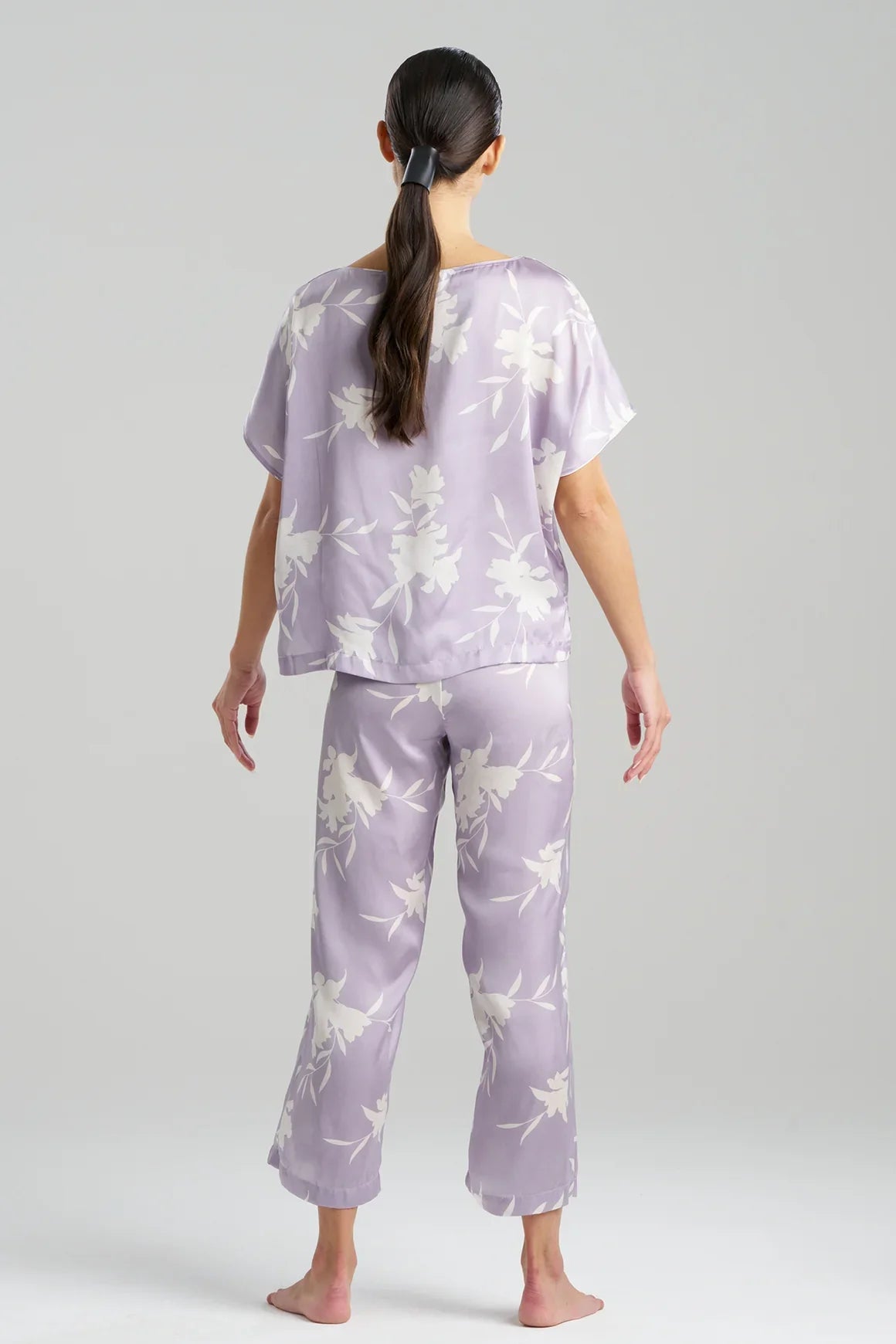NATORI Lily Printed Satin Icon Short Sleeve PJ