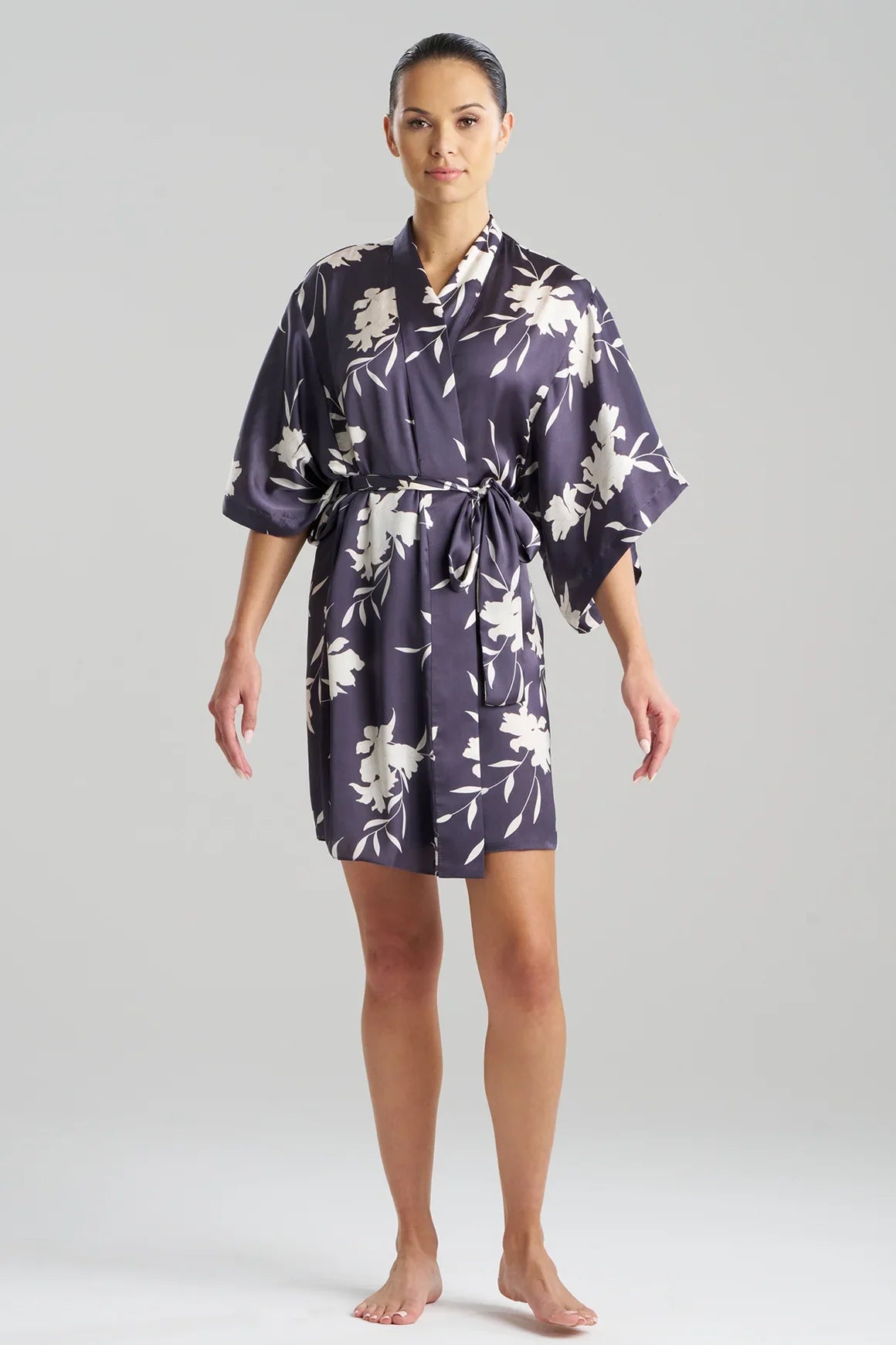 NATORI Lily Printed Satin Icon Wrap
