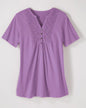 BLAIR Haband Women’s Eyelet Henley Knit Tunic (Misses) - x4