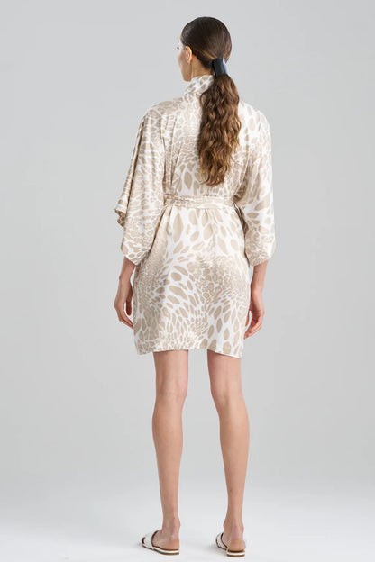 Natori Luxe Leopard Wrap - Sand Taupe