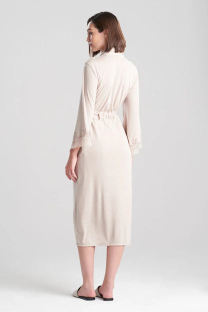 Natori Luxe Shangri-la TENCEL Robe - Heather Cashmere